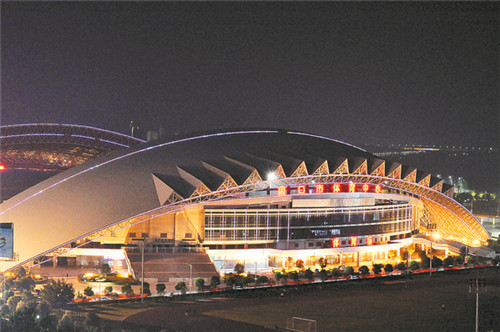 東新區(qū)夜色璀璨，如詩如畫