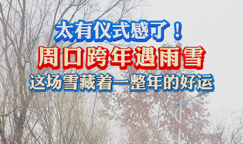 太有儀式感了！周口跨年遇雨雪 這場雪藏著一整年的好運